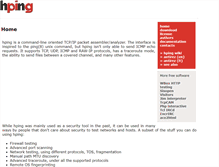 Tablet Screenshot of hping.org